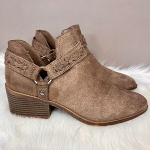 FERGALICIOUS Tan Ankle Booties